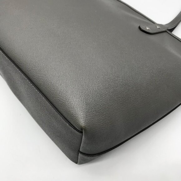 Coach Grey Pebbled Leather City Tote Bag F58846 - Picture 8 of 11